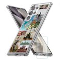 thumbnail image 1 of TalkingCase Slim Fit Phone Case Compatible for Samsung Galaxy S24 Ultra(Not S24, S24+ Plus), Go West Collage Print, w/ Glass Screen Protector, Lightweight,Flexible, USA Print, 1 of 7