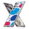 thumbnail image 1 of TalkingCase Slim Fit Phone Case Compatible for Samsung Galaxy S24 Ultra(Not S24, S24+ Plus), Happy Rain Clouds 1 Print, w/ Glass Screen Protector, Lightweight,Flexible, USA Print, 1 of 7