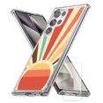 thumbnail image 1 of TalkingCase Slim Fit Phone Case Compatible for Samsung Galaxy S24 Ultra(Not S24, S24+ Plus), Retro Sunburst Print, w/ Glass Screen Protector, Lightweight,Flexible, USA Print, 1 of 7