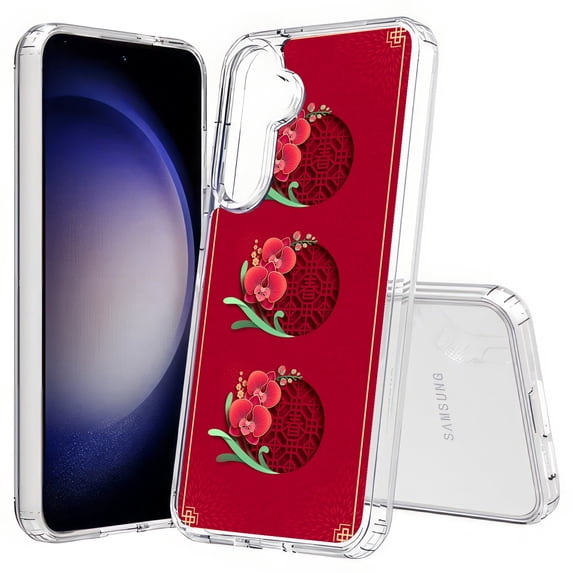 TalkingCase Slim Fit Phone Case Compatible for Samsung Galaxy S25+ Plus(Not S25/ S25 Ultra), Chinese New Year 7 Print, Lightweight,Flexible, USA Print