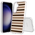 thumbnail image 1 of TalkingCase Slim Fit Phone Case Compatible for Samsung Galaxy S25+ Plus(Not S25/ S25 Ultra), Coffee Color Stripes Print, Lightweight,Flexible, USA Print, 1 of 6