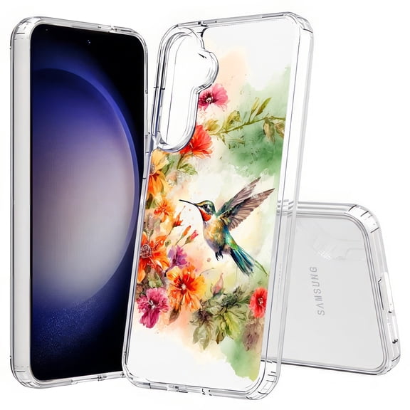 TalkingCase Slim Fit Phone Case Compatible for Samsung Galaxy S25+ Plus(Not S25/ S25 Ultra), Color Hummingbird 4 Print, Lightweight,Flexible, USA Print