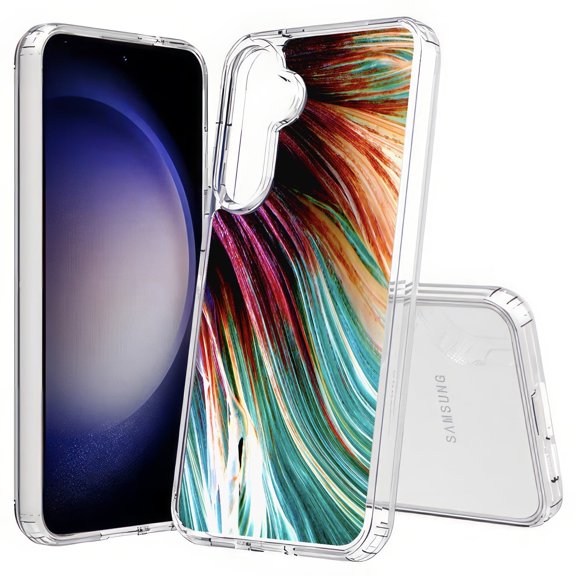 TalkingCase Slim Fit Phone Case Compatible for Samsung Galaxy S25+ Plus(Not S25/ S25 Ultra), Fighting Fish Scale Print, Lightweight,Flexible, USA Print