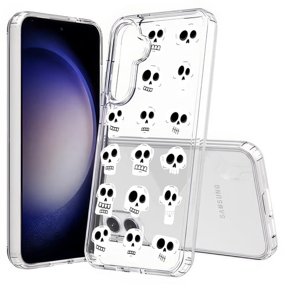 TalkingCase Slim Fit Phone Case Compatible for Samsung Galaxy S25+ Plus(Not S25/ S25 Ultra), Funny Skull Pattern Print, Lightweight,Flexible, USA Print