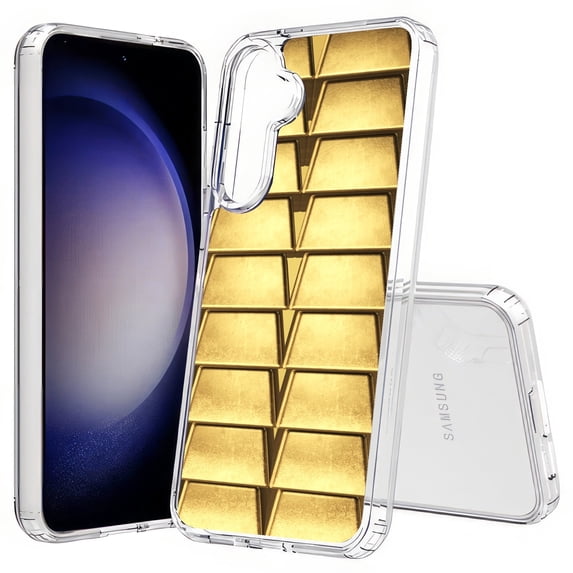 TalkingCase Slim Fit Phone Case Compatible for Samsung Galaxy S25+ Plus(Not S25/ S25 Ultra), Gold Bar Bullion 4 Print, Lightweight,Flexible, USA Print