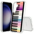 thumbnail image 1 of TalkingCase Slim Fit Phone Case Compatible for Samsung Galaxy S25+ Plus(Not S25/ S25 Ultra), Rainbow Piano Keys Print, Lightweight,Flexible, USA Print, 1 of 6