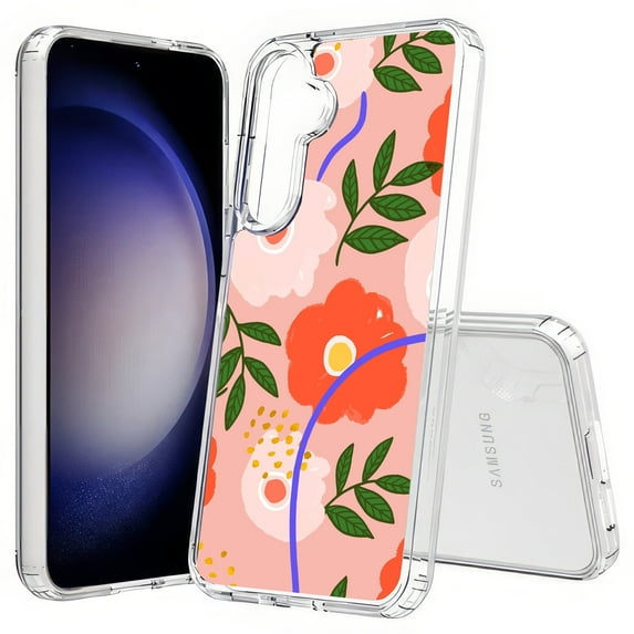 TalkingCase Slim Fit Phone Case Compatible for Samsung Galaxy S25+ Plus(Not S25/ S25 Ultra), Retro Flower Pattern Print, Lightweight,Flexible, USA Print