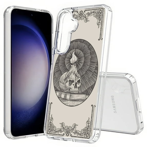 TalkingCase Slim Fit Phone Case Compatible for Samsung Galaxy S25+ Plus(Not S25/ S25 Ultra), Skull Art Illuminati Print, Lightweight,Flexible, USA Print