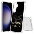 thumbnail image 1 of TalkingCase Slim Fit Phone Case Compatible for Samsung Galaxy S25+ Plus(Not S25/ S25 Ultra), I'd Smoke That Cow Print, Lightweight,Flexible, USA Print, 1 of 6