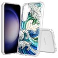 thumbnail image 1 of TalkingCase Slim Fit Phone Case Compatible for Samsung Galaxy S25+ Plus(Not S25/ S25 Ultra), Stained Glass Wave 1 Print, Lightweight,Flexible, USA Print, 1 of 6