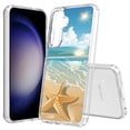 thumbnail image 1 of TalkingCase Slim Fit Phone Case Compatible for Samsung Galaxy S25+ Plus(Not S25/ S25 Ultra), Starfish Sand Beach Print, Lightweight,Flexible, USA Print, 1 of 6