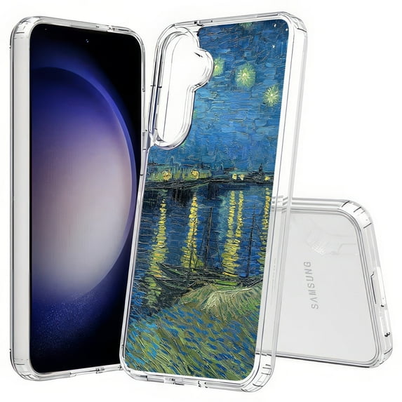 TalkingCase Slim Fit Phone Case Compatible for Samsung Galaxy S25+ Plus(Not S25/ S25 Ultra), Starry Night Rhone Print, Lightweight,Flexible, USA Print