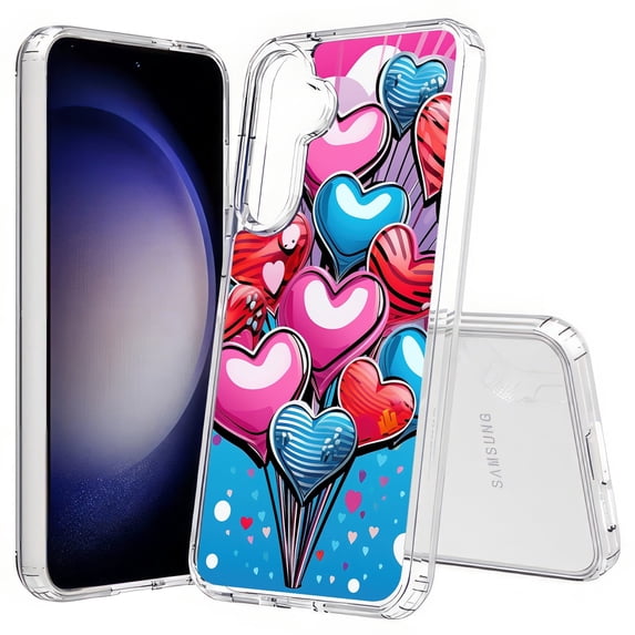 TalkingCase Slim Fit Phone Case Compatible for Samsung Galaxy S25+ Plus(Not S25/ S25 Ultra), Valentine Pop Love 2 Print, Lightweight,Flexible, USA Print