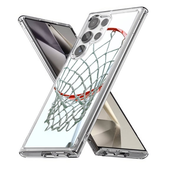 TalkingCase Slim Fit Phone Case Compatible for Samsung Galaxy S24 Ultra(Not S24, S24+ Plus), Bank Shot Hoop Print, Lightweight,Flexible, USA Print