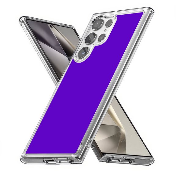 TalkingCase Slim Fit Phone Case Compatible for Samsung Galaxy S24 Ultra(Not S24, S24+ Plus), Blue Violet Print, Lightweight,Flexible, USA Print