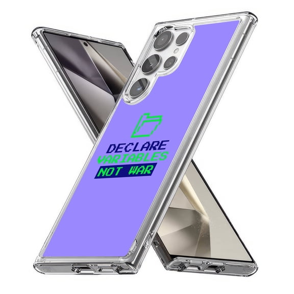 TalkingCase Slim Fit Phone Case Compatible for Samsung Galaxy S24 Ultra(Not S24, S24+ Plus), Code, Not War Print, Lightweight,Flexible, USA Print