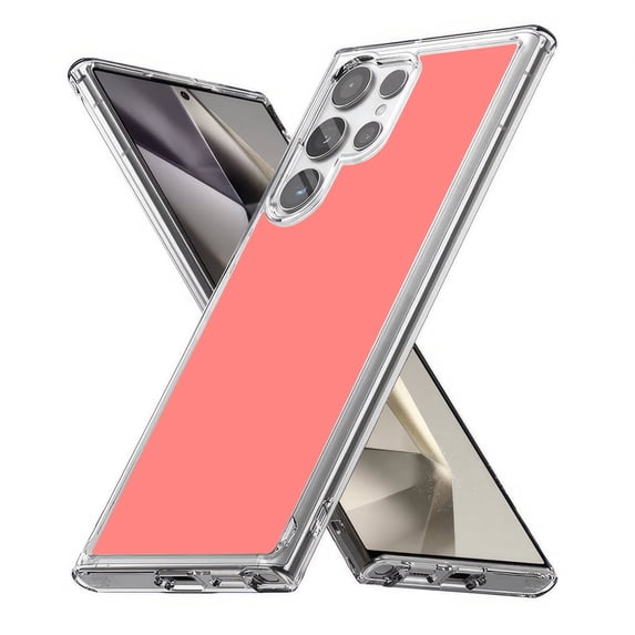 TalkingCase Slim Fit Phone Case Compatible for Samsung Galaxy S24 Ultra(Not S24, S24+ Plus), Coral Print, Lightweight,Flexible, USA Print