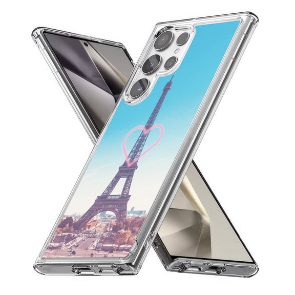TalkingCase Slim Fit Phone Case Compatible for Samsung Galaxy S24 Ultra(Not S24, S24+ Plus), Fall in Paris Print, Lightweight,Flexible, USA Print