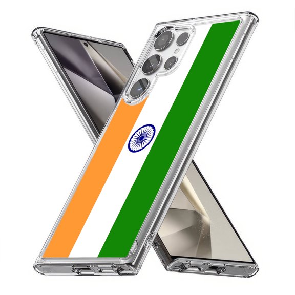 TalkingCase Slim Fit Phone Case Compatible for Samsung Galaxy S24 Ultra(Not S24, S24+ Plus), Flag India Print, Lightweight,Flexible, USA Print