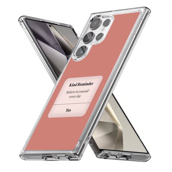 TalkingCase Slim Fit Phone Case Compatible for Samsung Galaxy S24 Ultra(Not S24, S24+ Plus), Kind Reminder Box Print, Lightweight,Flexible, USA Print