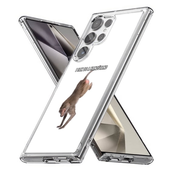 TalkingCase Slim Fit Phone Case Compatible for Samsung Galaxy S24 Ultra(Not S24, S24+ Plus), Meme Monkey Print, Lightweight,Flexible, USA Print