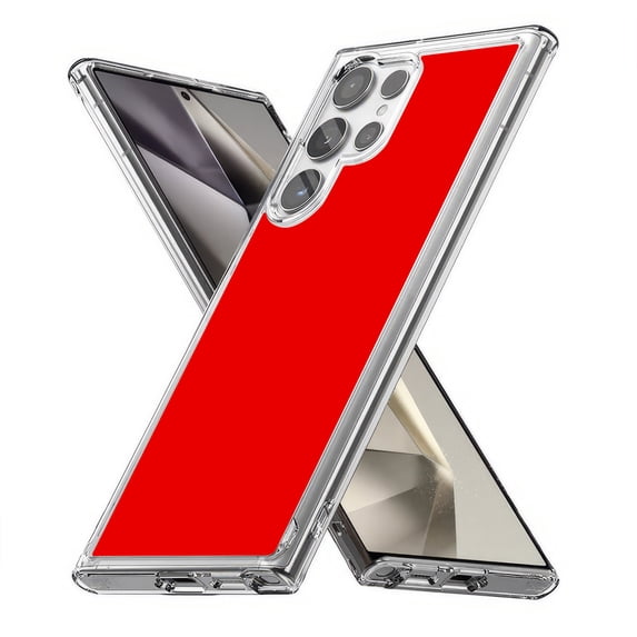 TalkingCase Slim Fit Phone Case Compatible for Samsung Galaxy S24 Ultra(Not S24, S24+ Plus), Red Print, Lightweight,Flexible, USA Print