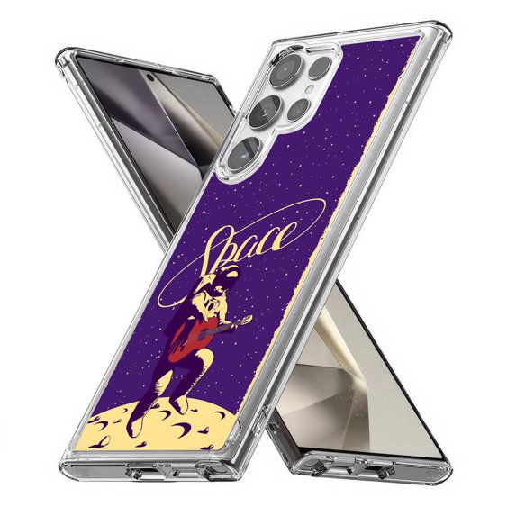 TalkingCase Slim Fit Phone Case Compatible for Samsung Galaxy S24 Ultra(Not S24, S24+ Plus), Space Astronaut 9 Print, Lightweight,Flexible, USA Print