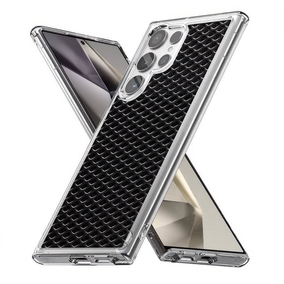 TalkingCase Slim Fit Phone Case Compatible for Samsung Galaxy S24 Ultra(Not S24, S24+ Plus), Steel Grate 4 Print, Lightweight,Flexible, USA Print