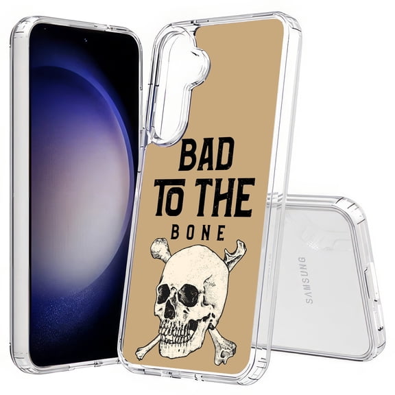 TalkingCase Slim Fit Phone Case Compatible for Samsung Galaxy S25(Not S25+ Plus/Ultra), Bad to The Bone Print, Lightweight,Flexible, USA Print
