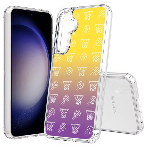 TalkingCase Slim Fit Phone Case Compatible for Samsung Galaxy S25(Not S25+ Plus/Ultra), Basketball Gradient Print, Lightweight,Flexible, USA Print