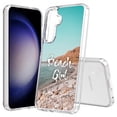 thumbnail image 1 of TalkingCase Slim Fit Phone Case Compatible for Samsung Galaxy S25(Not S25+ Plus/Ultra), Beach Girl Blue Print, Lightweight,Flexible, USA Print, 1 of 6