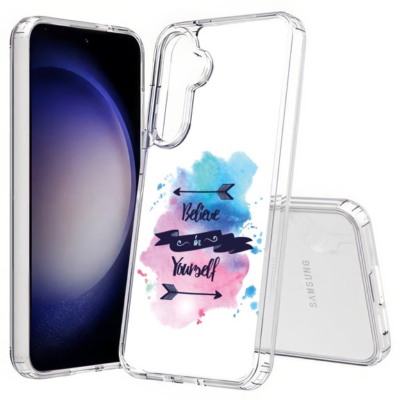 TalkingCase Slim Fit Phone Case Compatible for Samsung Galaxy S25(Not S25+ Plus/Ultra), Believe Yourself Print, Lightweight,Flexible, USA Print