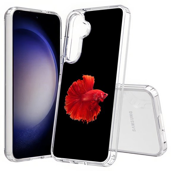 TalkingCase Slim Fit Phone Case Compatible for Samsung Galaxy S25(Not S25+ Plus/Ultra), Bettafish Photo Print, Lightweight,Flexible, USA Print
