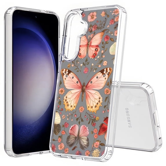 TalkingCase Slim Fit Phone Case Compatible for Samsung Galaxy S25(Not S25+ Plus/Ultra), Butterfly Collection Print, Lightweight,Flexible, USA Print