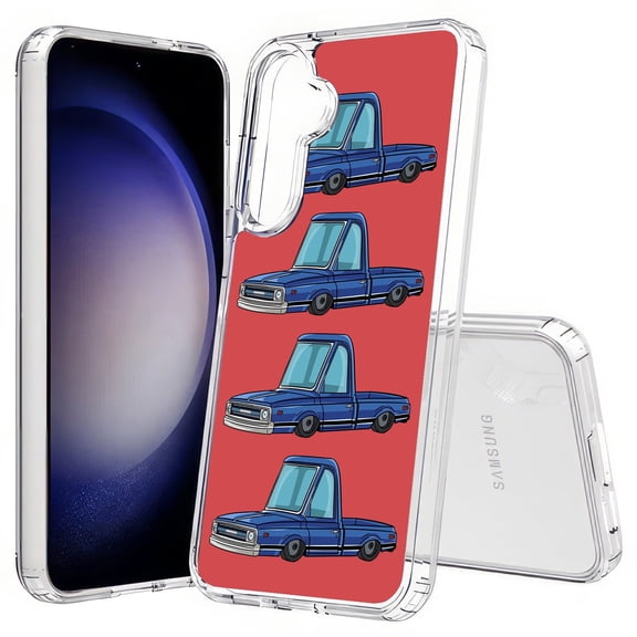 TalkingCase Slim Fit Phone Case Compatible for Samsung Galaxy S25(Not S25+ Plus/Ultra), Chevrolet Pickup Print, Lightweight,Flexible, USA Print