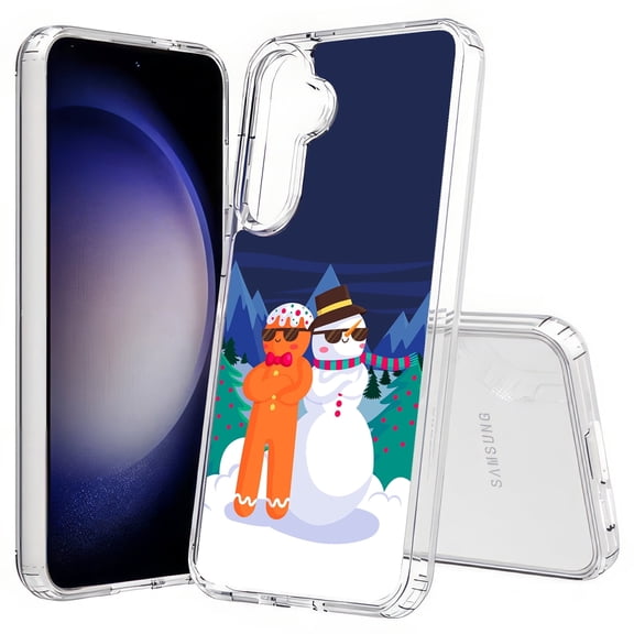 TalkingCase Slim Fit Phone Case Compatible for Samsung Galaxy S25(Not S25+ Plus/Ultra), Cool Snowman Print, Lightweight,Flexible, USA Print