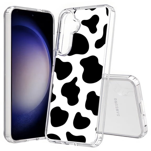 TalkingCase Slim Fit Phone Case Compatible for Samsung Galaxy S25(Not S25+ Plus/Ultra), Cow Pattern Cute Print, Lightweight,Flexible, USA Print