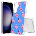 thumbnail image 1 of TalkingCase Slim Fit Phone Case Compatible for Samsung Galaxy S25(Not S25+ Plus/Ultra), Cute Flamingo Shape Print, Lightweight,Flexible, USA Print, 1 of 6