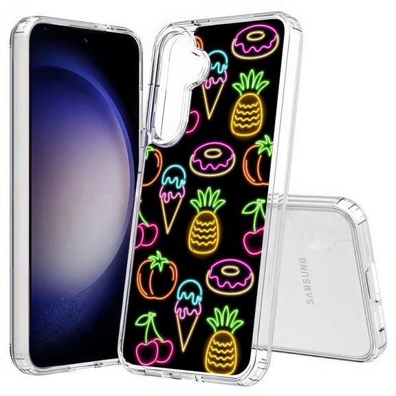 TalkingCase Slim Fit Phone Case Compatible for Samsung Galaxy S25(Not S25+ Plus/Ultra), Cute Food Print, Lightweight,Flexible, USA Print