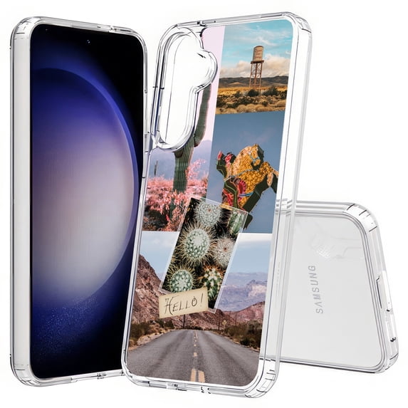 TalkingCase Slim Fit Phone Case Compatible for Samsung Galaxy S25(Not S25+ Plus/Ultra), Desert Cactus View Print, Lightweight,Flexible, USA Print