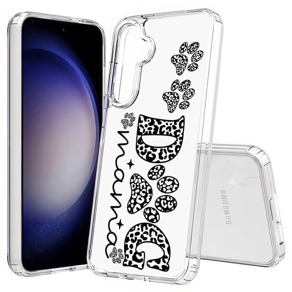 TalkingCase Slim Fit Phone Case Compatible for Samsung Galaxy S25(Not S25+ Plus/Ultra), Dog Mama Paws 1 Print, Lightweight,Flexible, USA Print