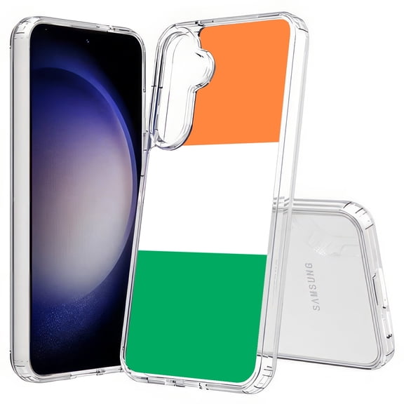 TalkingCase Slim Fit Phone Case Compatible for Samsung Galaxy S25(Not S25+ Plus/Ultra), Flag Ireland Print, Lightweight,Flexible, USA Print