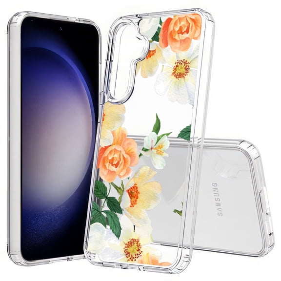 TalkingCase Slim Fit Phone Case Compatible for Samsung Galaxy S25(Not S25+ Plus/Ultra), Flower 8 Print, Lightweight,Flexible, USA Print