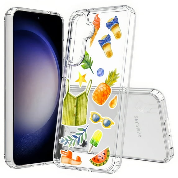 TalkingCase Slim Fit Phone Case Compatible for Samsung Galaxy S25(Not S25+ Plus/Ultra), Go Summer Beach Print, Lightweight,Flexible, USA Print