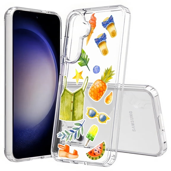 TalkingCase Slim Fit Phone Case Compatible for Samsung Galaxy S25(Not S25+ Plus/Ultra), Go Summer Beach Print, Lightweight,Flexible, USA Print