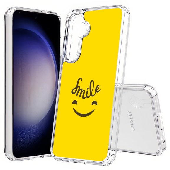 TalkingCase Slim Fit Phone Case Compatible for Samsung Galaxy S25(Not S25+ Plus/Ultra), Happy Smile Icon Print, Lightweight,Flexible, USA Print