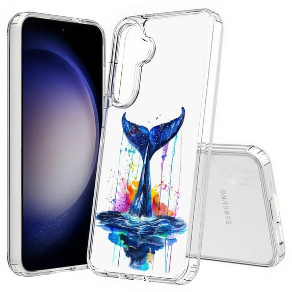 TalkingCase Slim Fit Phone Case Compatible for Samsung Galaxy S25(Not S25+ Plus/Ultra), Humpback Whale 7 Print, Lightweight,Flexible, USA Print