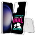 thumbnail image 1 of TalkingCase Slim Fit Phone Case Compatible for Samsung Galaxy S25(Not S25+ Plus/Ultra), Keep Up Girl Soccer2 Print, Lightweight,Flexible, USA Print, 1 of 6