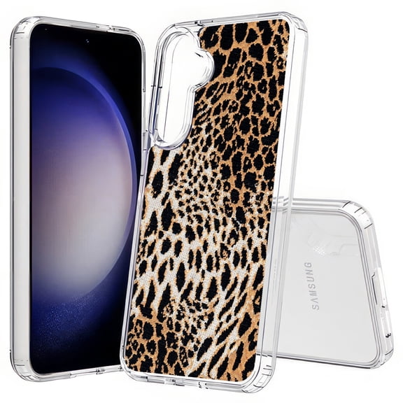 TalkingCase Slim Fit Phone Case Compatible for Samsung Galaxy S25(Not S25+ Plus/Ultra), Leopard Pattern Print, Lightweight,Flexible, USA Print
