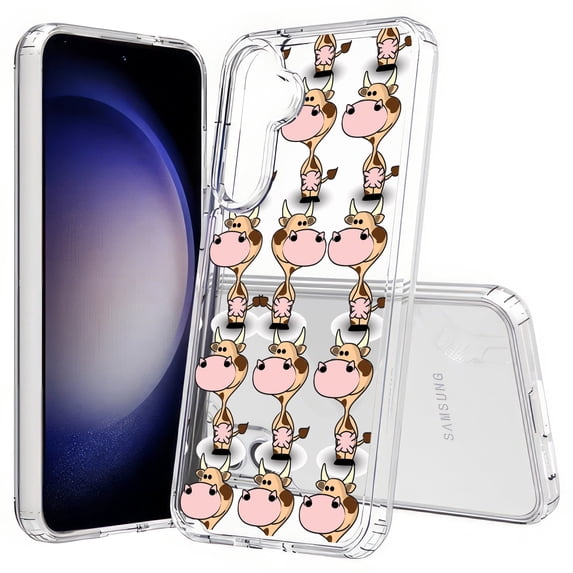 TalkingCase Slim Fit Phone Case Compatible for Samsung Galaxy S25(Not S25+ Plus/Ultra), Milk Cow One Print, Lightweight,Flexible, USA Print